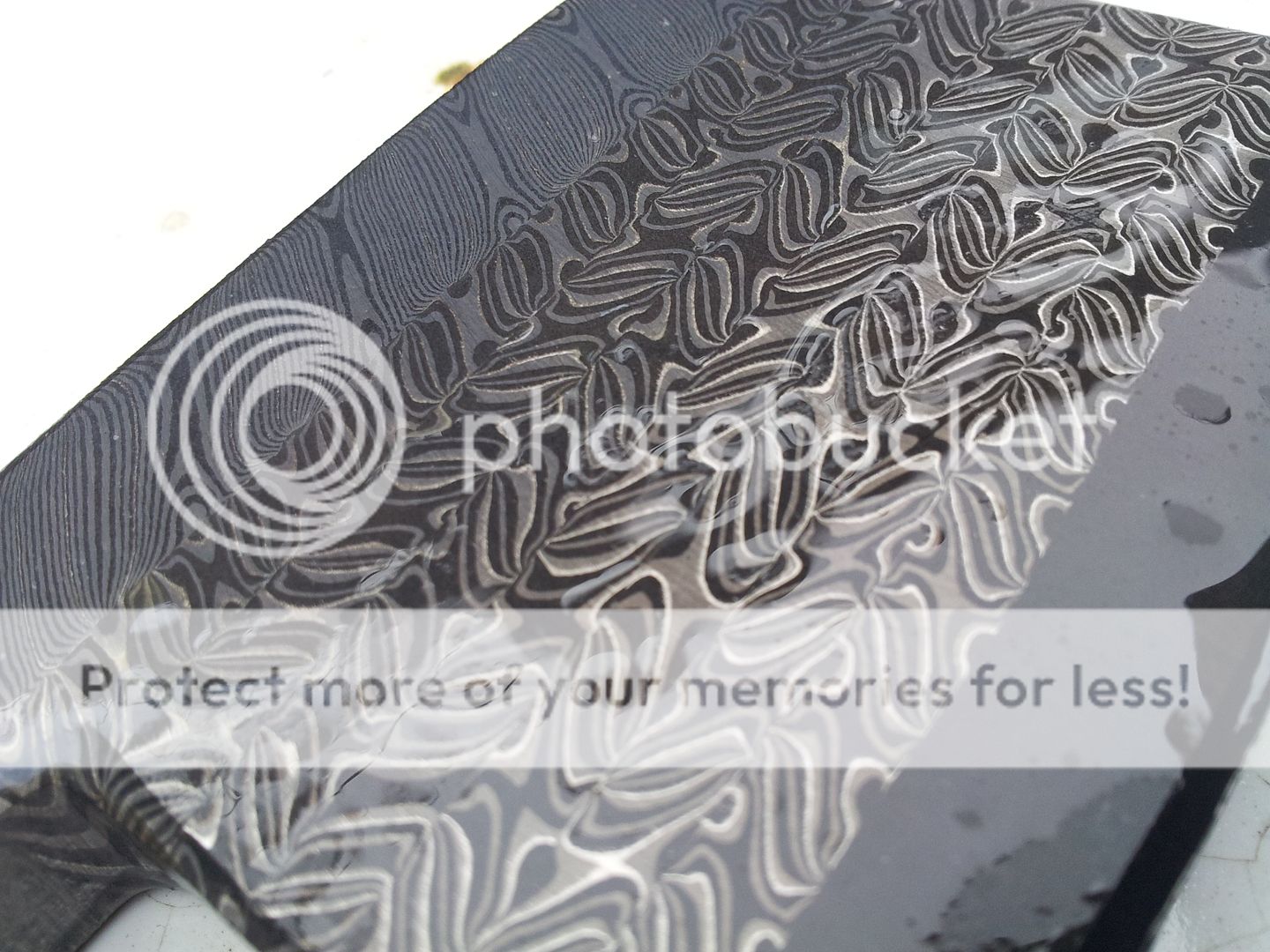 Composite damascus cleaver WIP